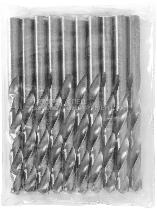 Сверло спиральное по металлу HSS, d10.0 мм