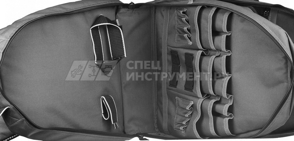 Рюкзак KRAFTOOL "INDUSTRIE" для инструмента, 2 внутренних отделения, 49 карманов размер 430х360х230мм