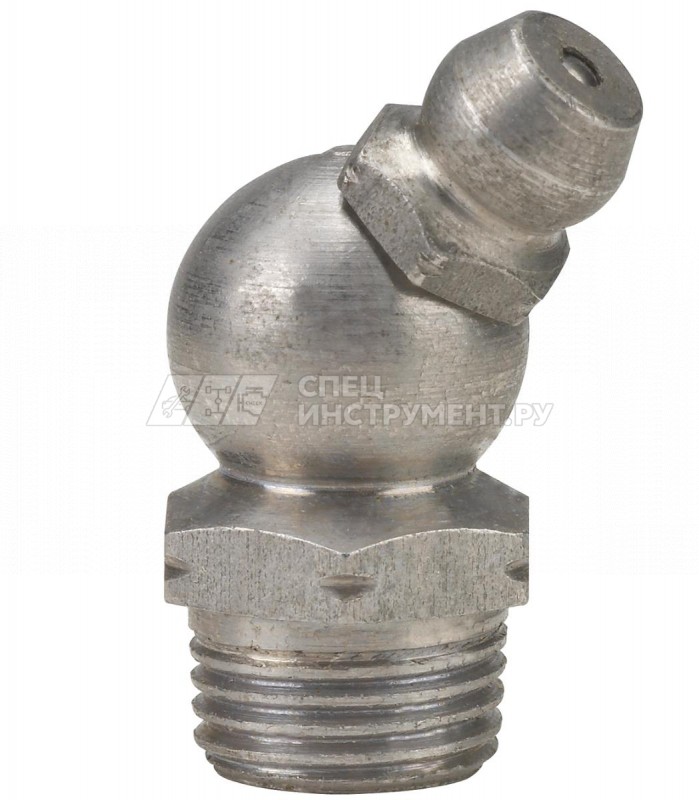 Пресс-масленка H2, 45° G 1/8'', VA, SK, SW 11 mm, нержавеющая сталь