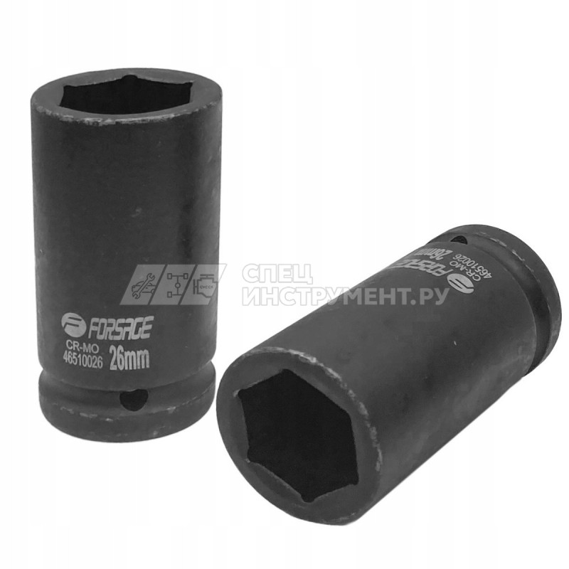 Головка ударная глубокая 26мм (6гр.), 3/4"