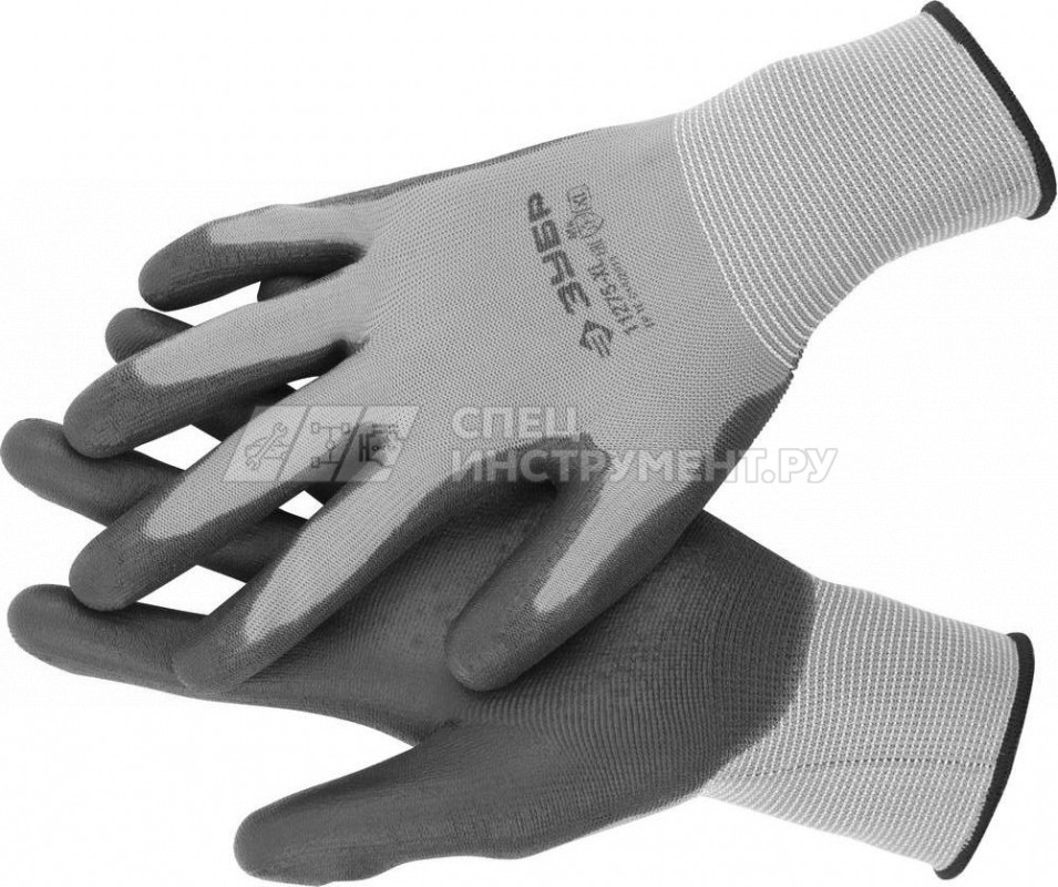 Перчатки ЗУБР "МАСТЕР" для точных работ с полиуретановым покрытием, размер XL (10)