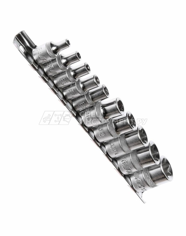 Набор головок торцевых TORX 1/4-3/8", E4-E18, 10пр.