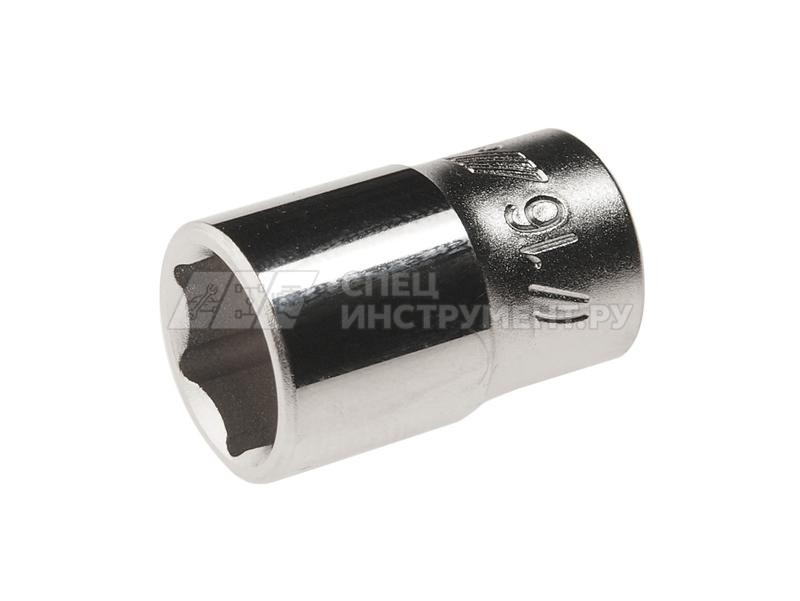 Головка торцевая 6-гранная 1/4" х 7/16", длина 25мм