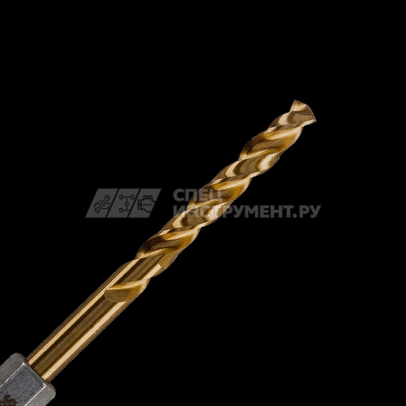Сверло по металлу Runtec HSS-TiN 4 x 94мм HEX 1/4"