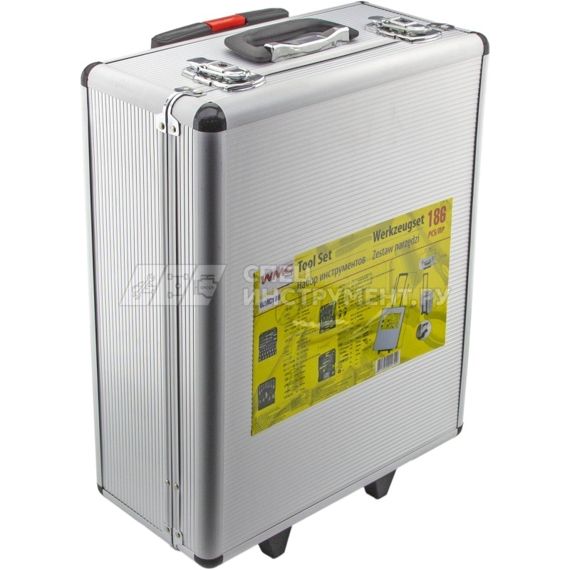 Набор инструментов 186пр. 1/4" 1/2" (6-гр.) (4-30мм) "Дорожный кейс"
