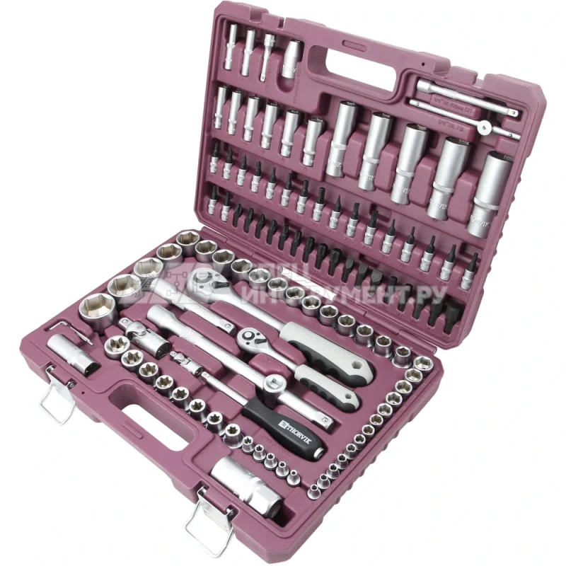 TS108 Набор инструмента универсальный 1/4", 1/2"DR, 108 предметов