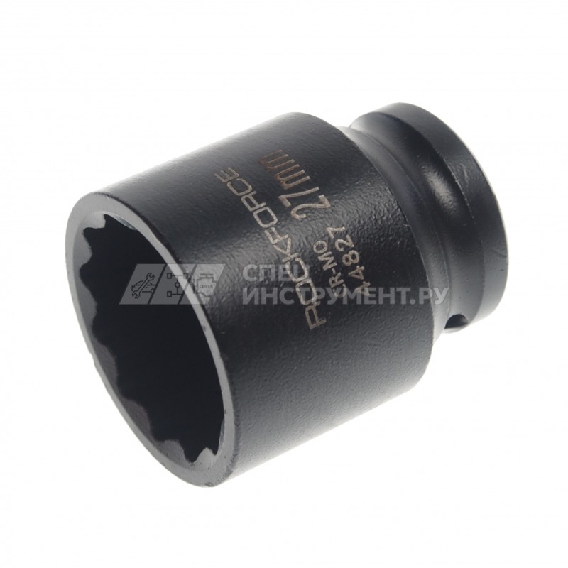 Головка торцевая 27мм 1/2" 12-гранная ударная L=50мм ROCKFORCE  RF-44827 /1/10
