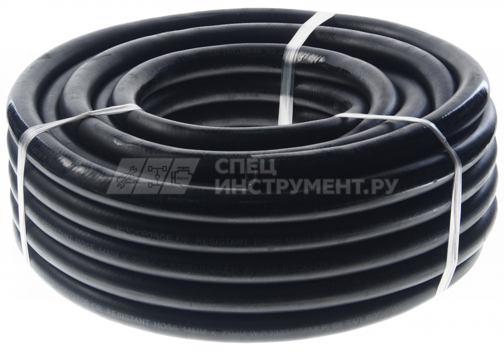 Шланг RF-AHC-55/3D резиновый армированый бензо-маслостойкий 18х27.5ммх20м(раб.давл.20bar,max60bar,-3