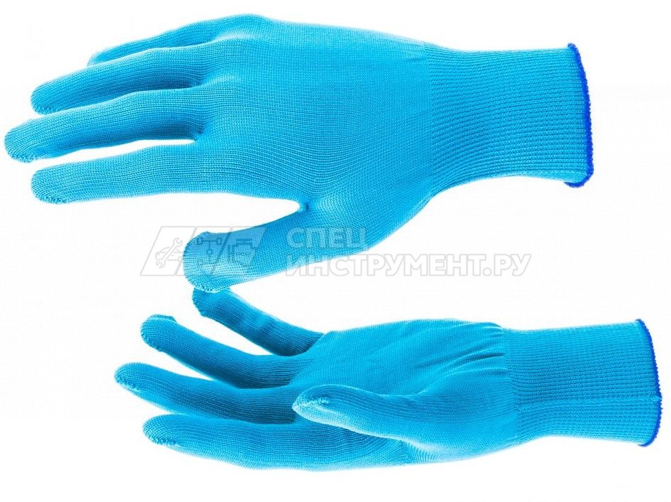 Перчатки нейлон, 13 класс, цвет "ультрамарин", XL