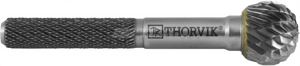 TRRBD12100655-2  Борфреза твердосплавная сферическая, тип D, 12 мм, двойная насечка, в боксе