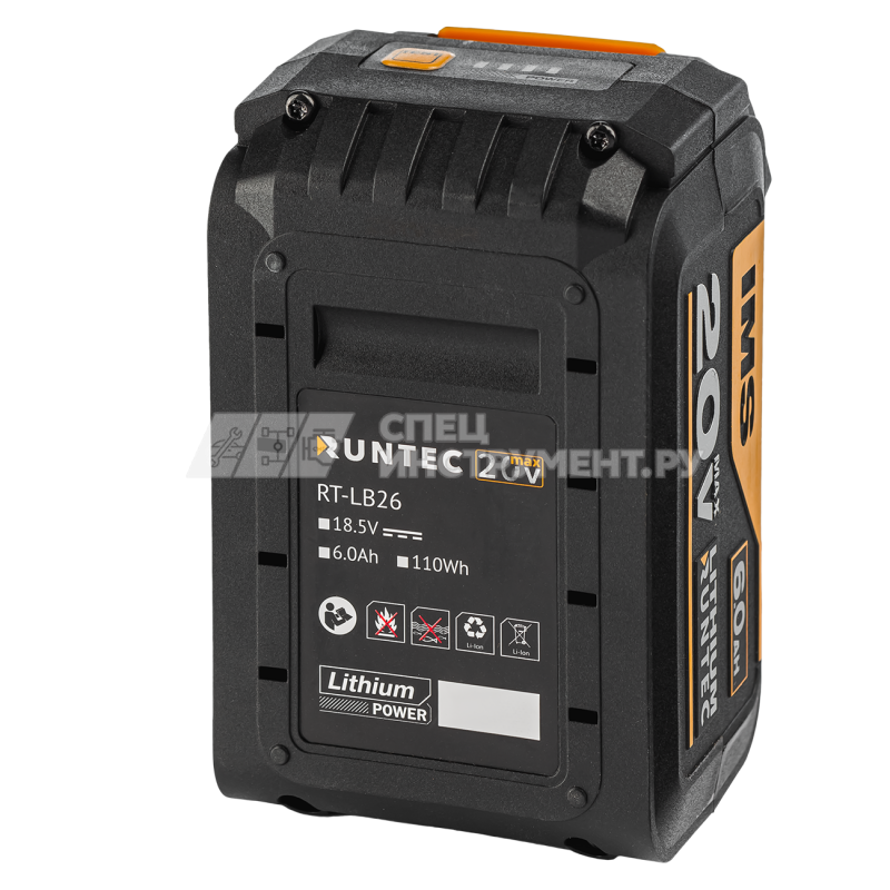 Батарея аккумуляторная RUNTEC PRO 20В, 6Ач