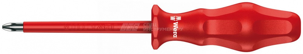 1765 i PZ VDE Kraftform Classic Отвёртка диэлектрическая крестовая, PZ 0 x 80 мм