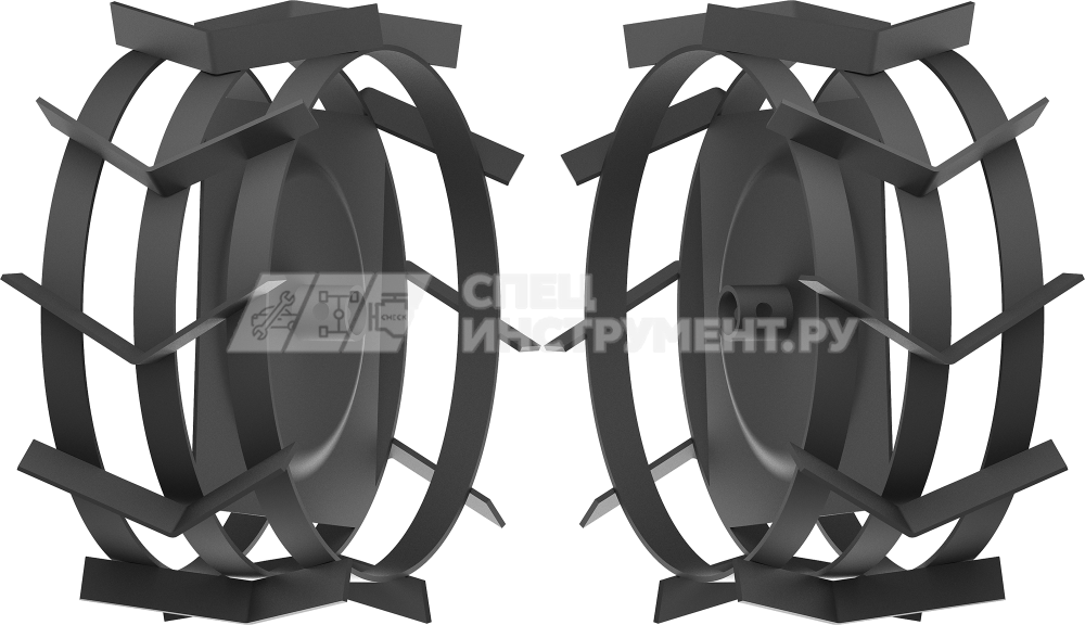 ЗУБР ГР-425 грунтозацепы для мотоблоков, 425х200 мм, набор 2 шт