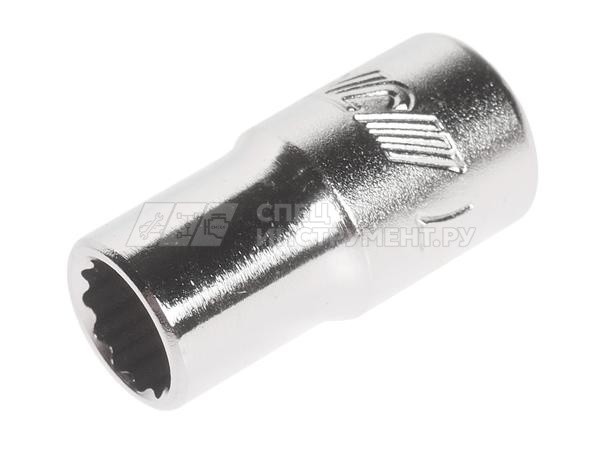 Головка торцевая 12-гранная 1/4" х 7мм, длина 25мм