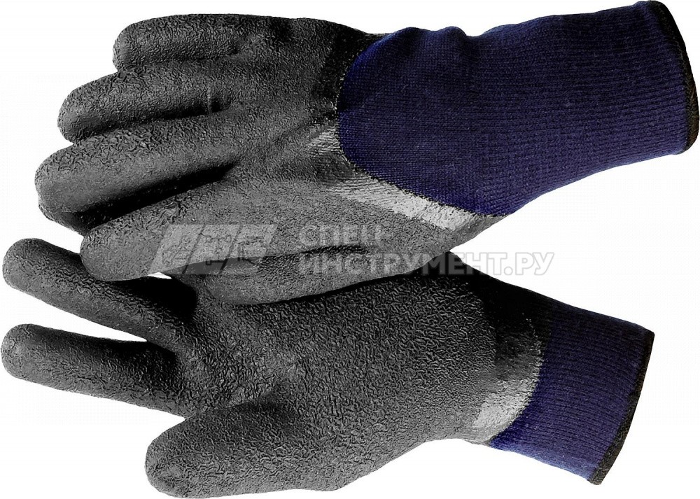 ЗУБР СИБИРЬ, размер S-M, перчатки утепленные, двухслойные, акриловые.