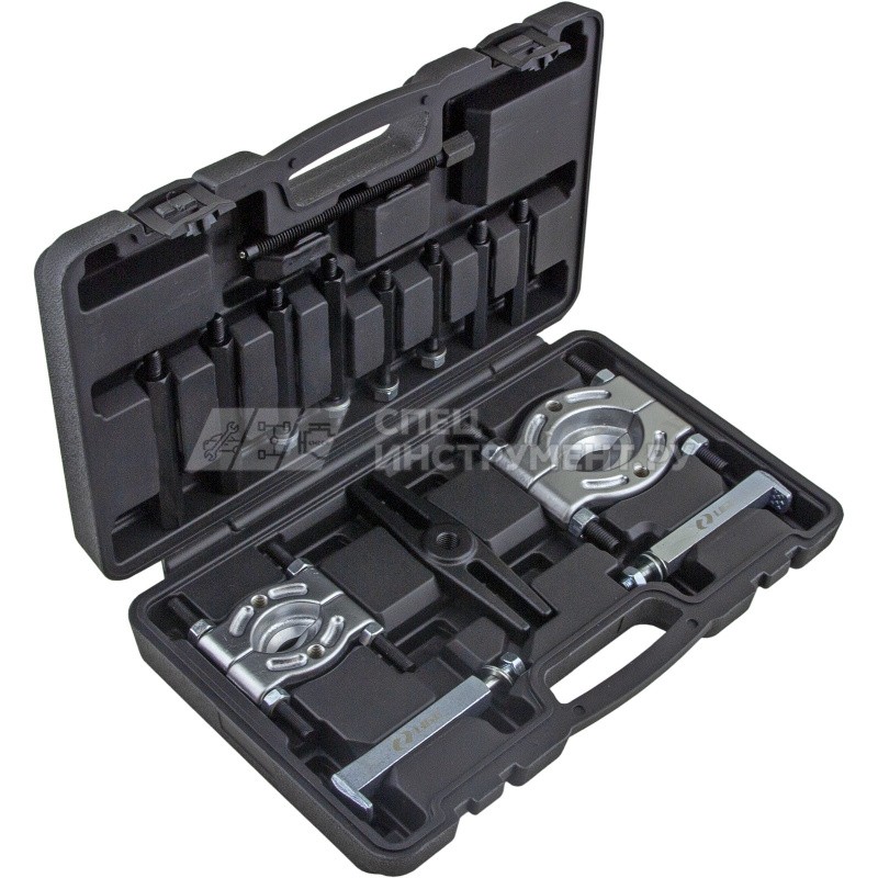 Набор съемников подшипников сепараторный 14пр. (Ø 25-50 мм; 45-75 мм; Ø захвата: 30-105 мм; L-220 мм) в кейсе LG-94227 LIGE