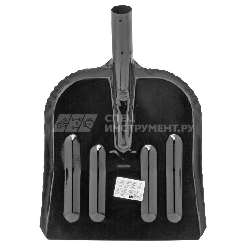 Лопата для уборки снега стальная эмалированная, 320х340 мм, без черенка// Россия