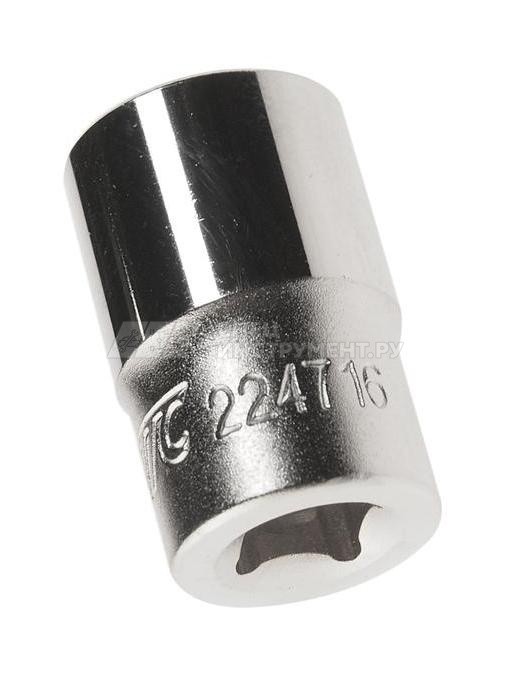 Головка торцевая 6-гранная 1/4" х 7/16", длина 25мм