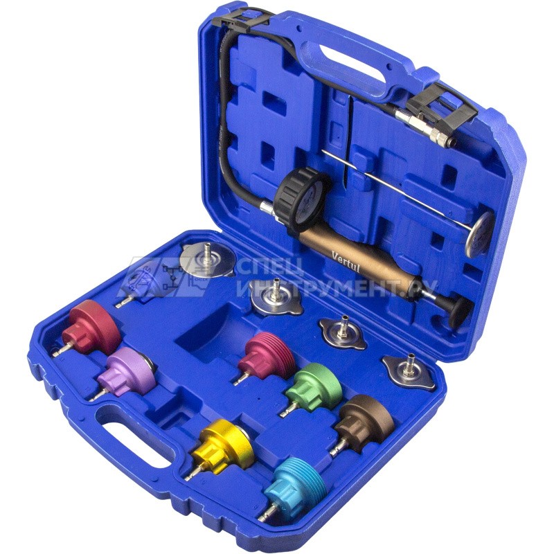 Набор для опрессовки системы охлаждения 14 предметов Vertul