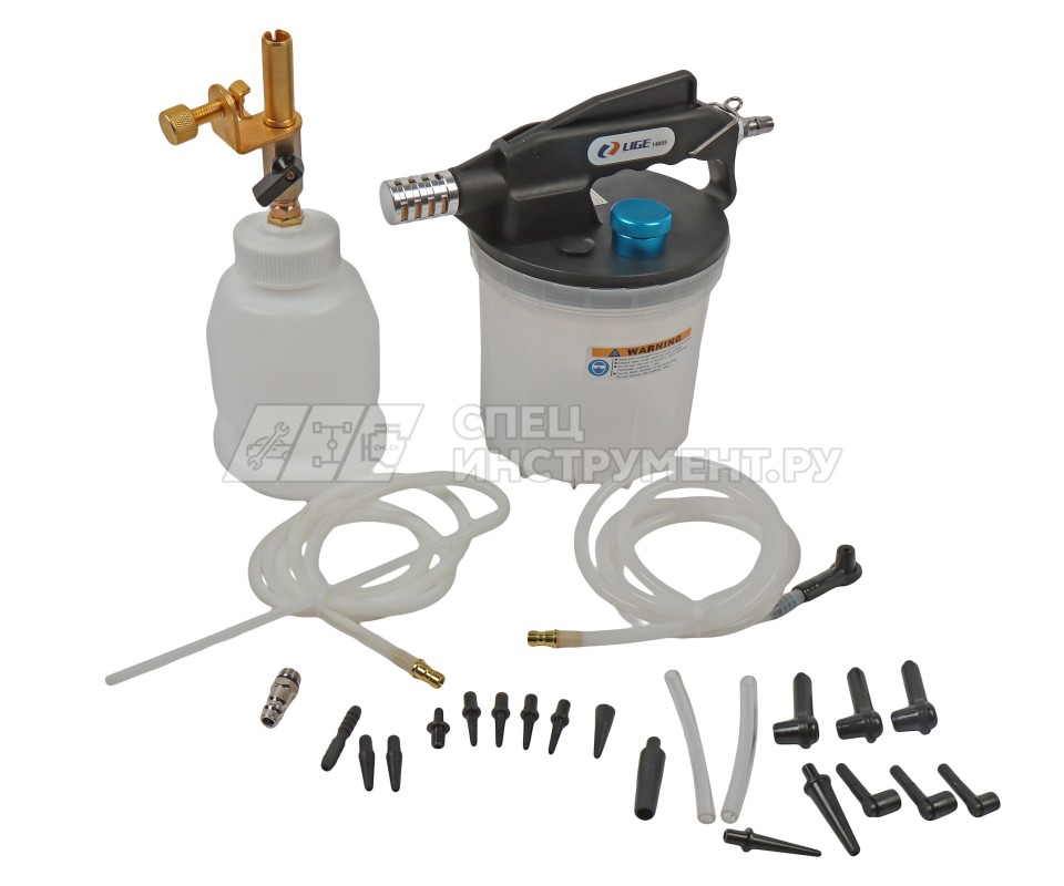 Пневматический насос для замены тормозной жидкости 2л., 1000 куб.с., 1/4" 40-170psi LG-14005 LIGE