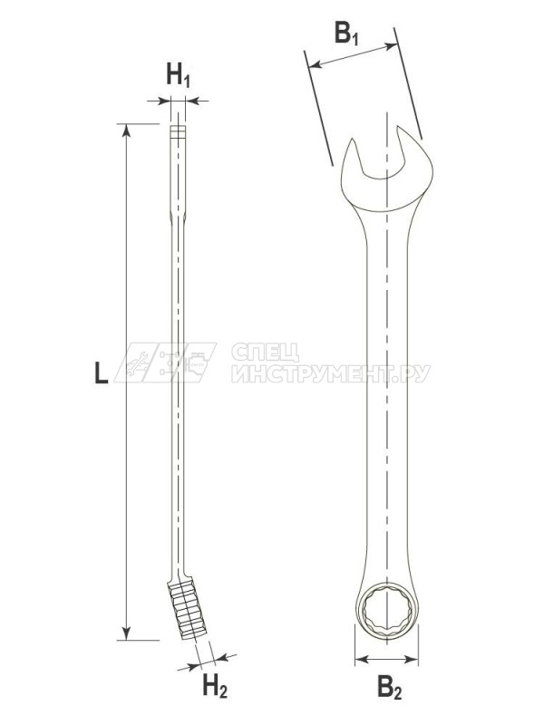 Ключ гаечный комбинированный серии ARC, 22 мм