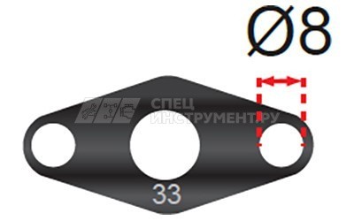 Планка прижимная адатера форсунки дизельного компрессометра №33