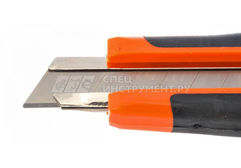 Нож с прорезиненной ручкой 18мм "AV Steel"
