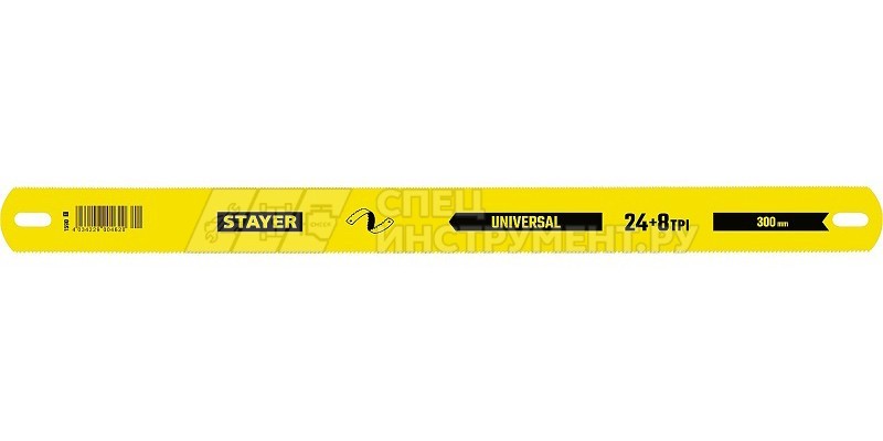 Полотно STAYER "MASTER" для ножовки по металлу двухсторонние, 25x300 мм, 24 TPI, 50 шт