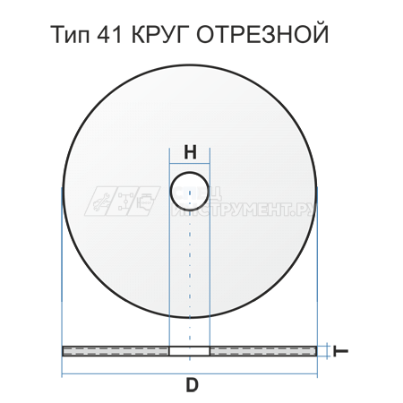 Круг отрезной 230х1,6х22 по металлу (41 230 1,6 22,23 A 40 R,S  BF 80 2 мет.+нерж. Ex)