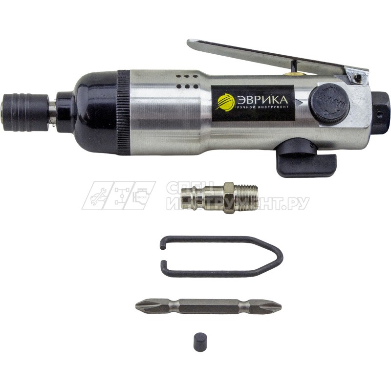 Пневмоотвертка ER-83602 прямая 1/4", 11000 об/мин (52Нм) ЭВРИКА