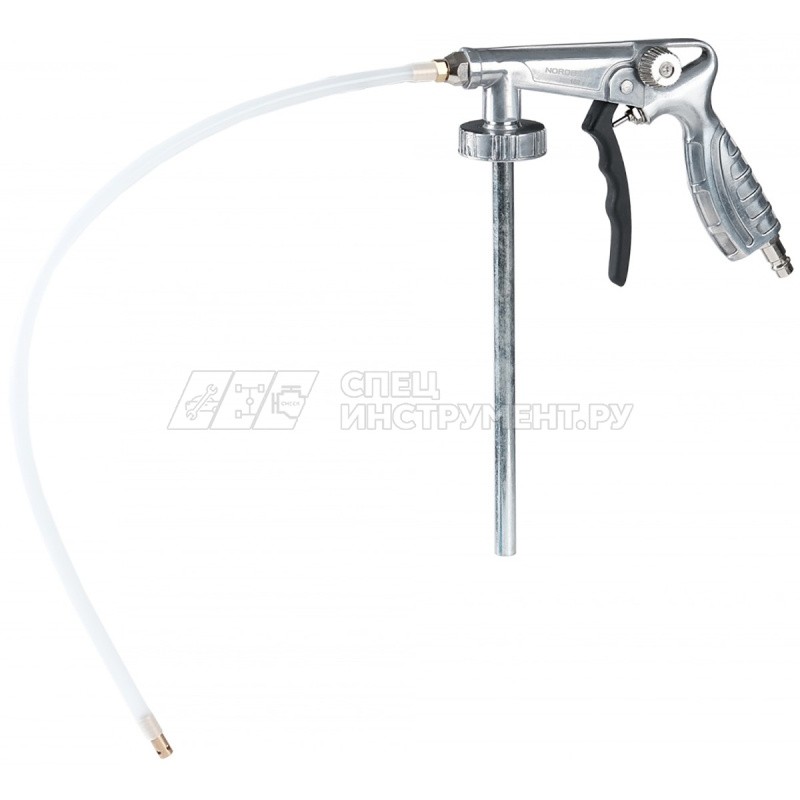 Пистолет для антигравийных составов, с гибкой насадкой