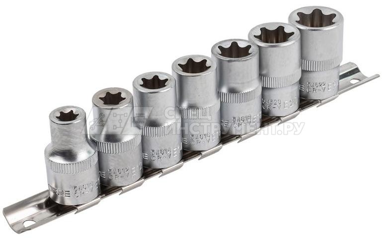 Набор головок RF-4073: 1/2"DR звездочка Е10-22 7пр.
