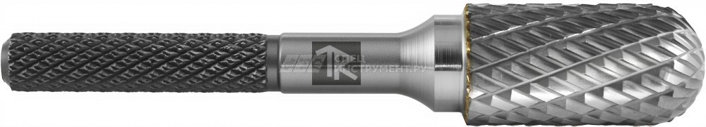 TRRBC08200665-2  Борфреза твердосплавная цилиндрическая с радиусным торцом, тип C, 8 мм, двойная насечка, в боксе