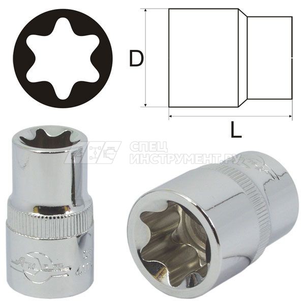 Головка E6 3/8" TORX