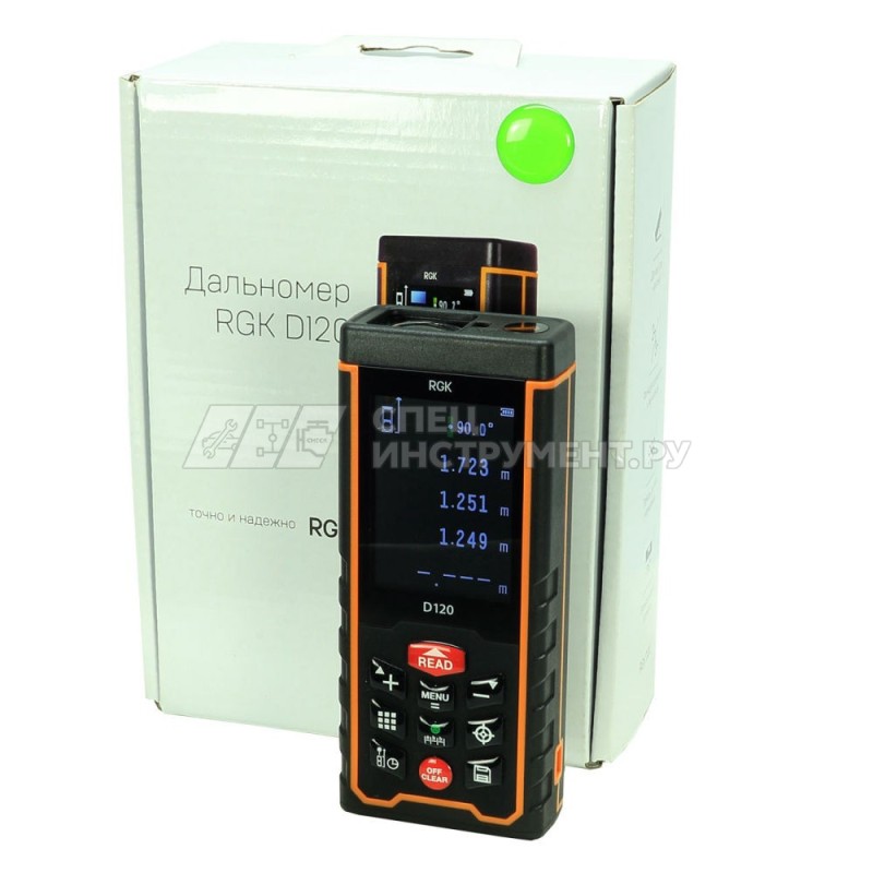 Лазерный дальномер RGK D120 С ПОВЕРКОЙ