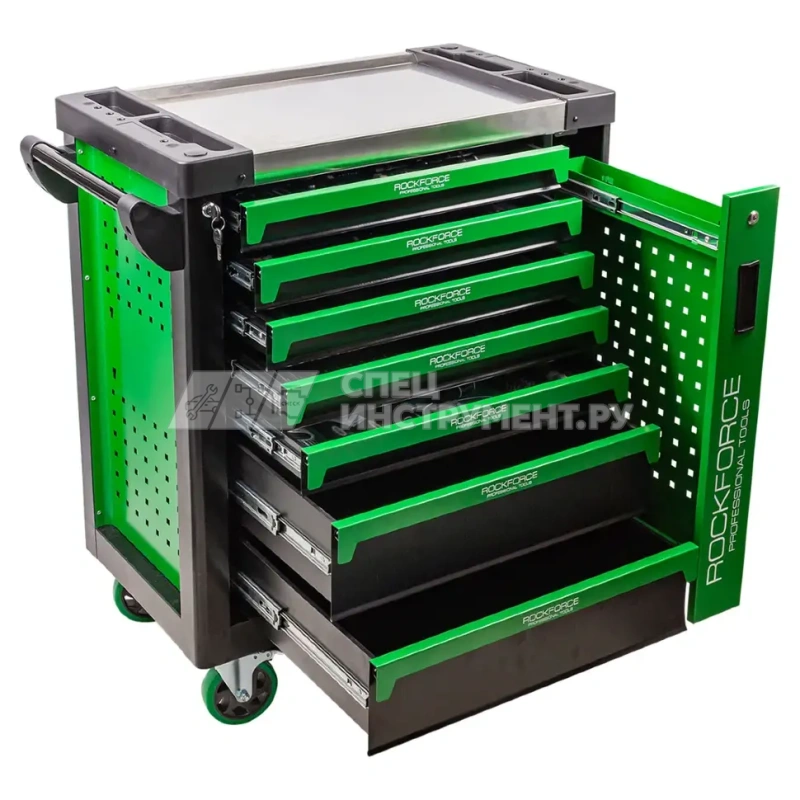 Тележка инструментальная: 7-и полочная с набором инструментов 274пр и доп. бокововой секцией