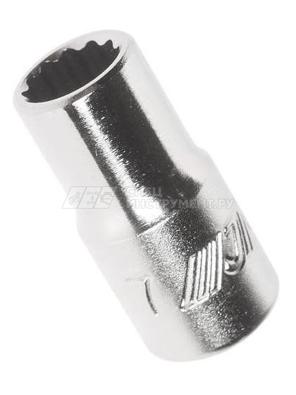 Головка торцевая 12-гранная 1/4" х 7мм, длина 25мм
