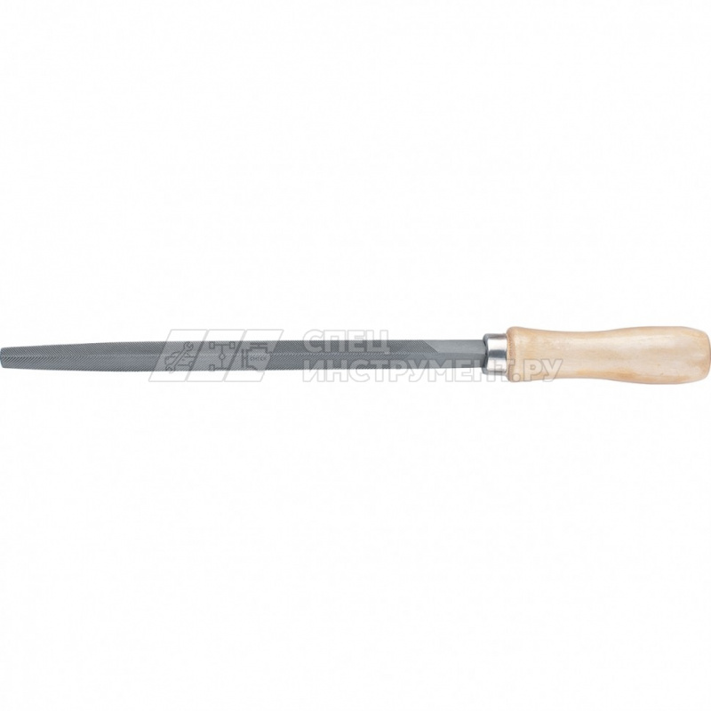 Напильник, 200 мм, трехгранный, деревянная ручка
