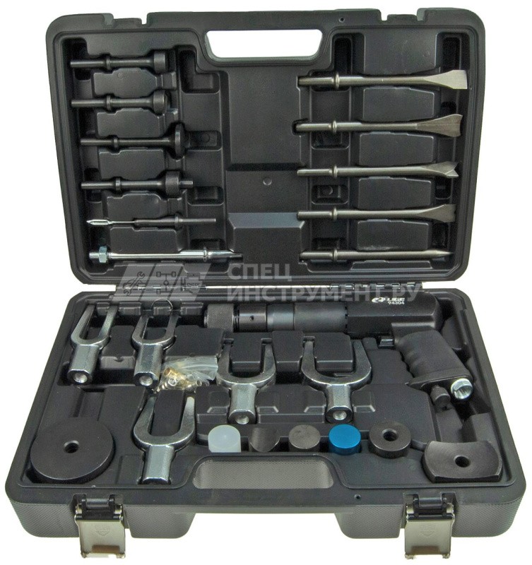 Пневмомолоток многофункциональный 25пр., (ход 10мм, 2100 ударов/мин, 6bar, NTP 1/4") в кейсе LG-94304 LIGE /1 NEW