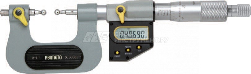 Микрометр для зубчатых колес цифровой IP65 0,001 мм, 75-100 мм