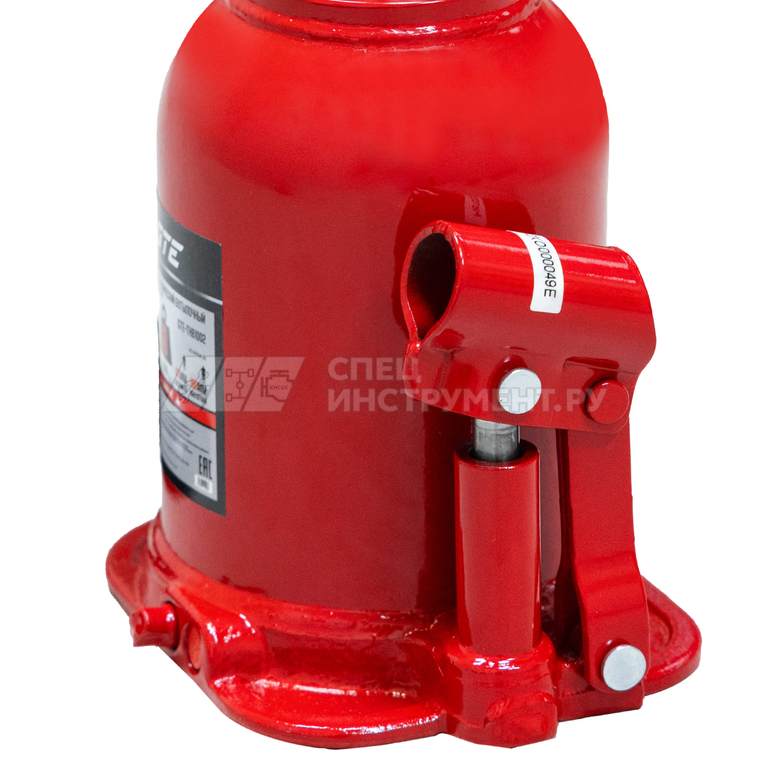 Домкрат гидравлический бутылочный с двумя штоками 10т (h min-180мм, h max-430мм, ход штока-190мм, ход винта-60мм) GTE /1/6