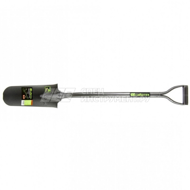 Лопата траншейная, 125х360х1150 мм, цельнометаллическая// Сибртех