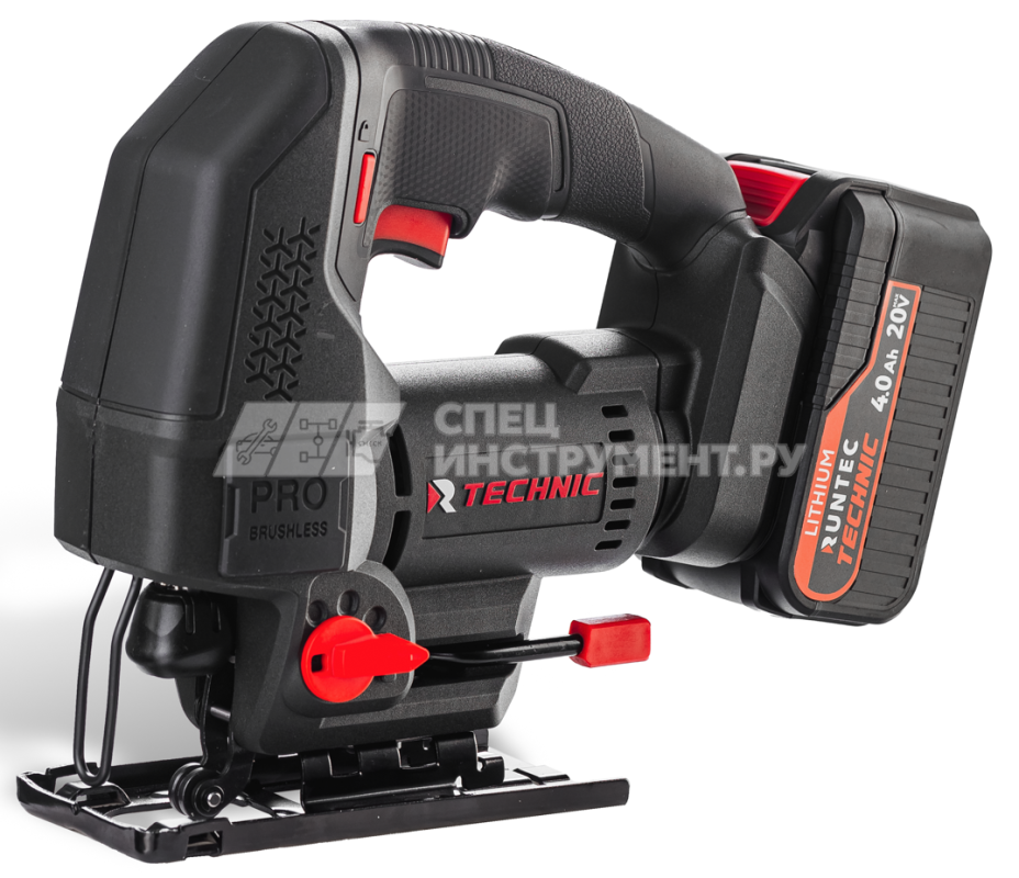 Лобзик аккумуляторный RUNTEC TECHNIC 20В, 2*4Ач, 700Вт
