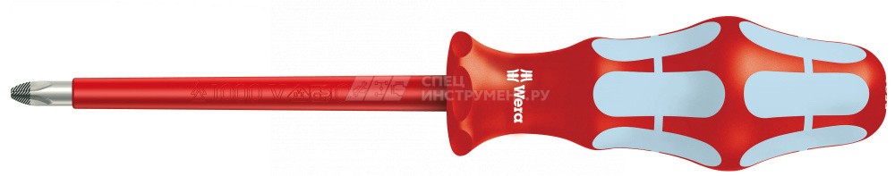 3162 i PH VDE Отвёртка диэлектрическая крестовая из нержавеющей стали, PH 1 x 80 мм