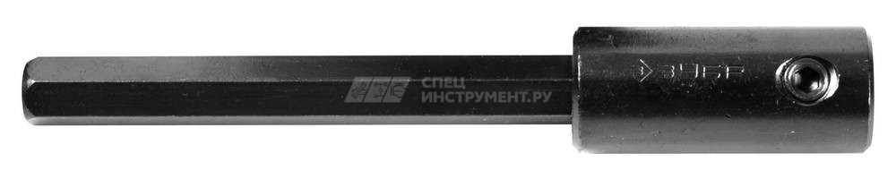 Удлинитель ЗУБР "ЭКСПЕРТ" для коронок биметаллических, имбусовый ключ, шестигранный хвостовик 12,5мм, 140мм