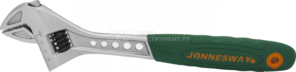 Ключ разводной эргономичный с пластиковой ручкой, 0-34 мм, L-300 мм