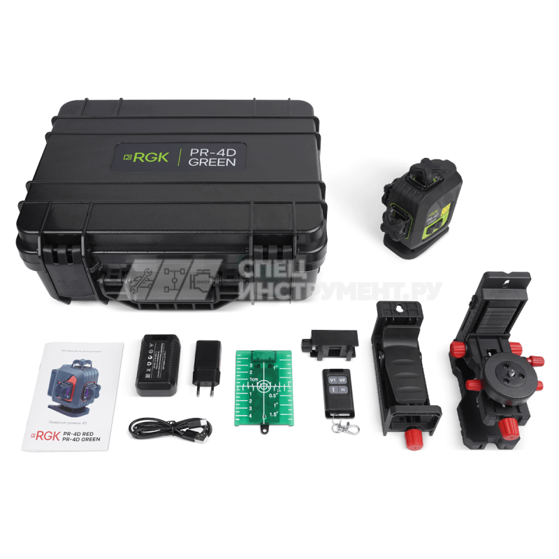 Лазерный уровень RGK PR-4D Green