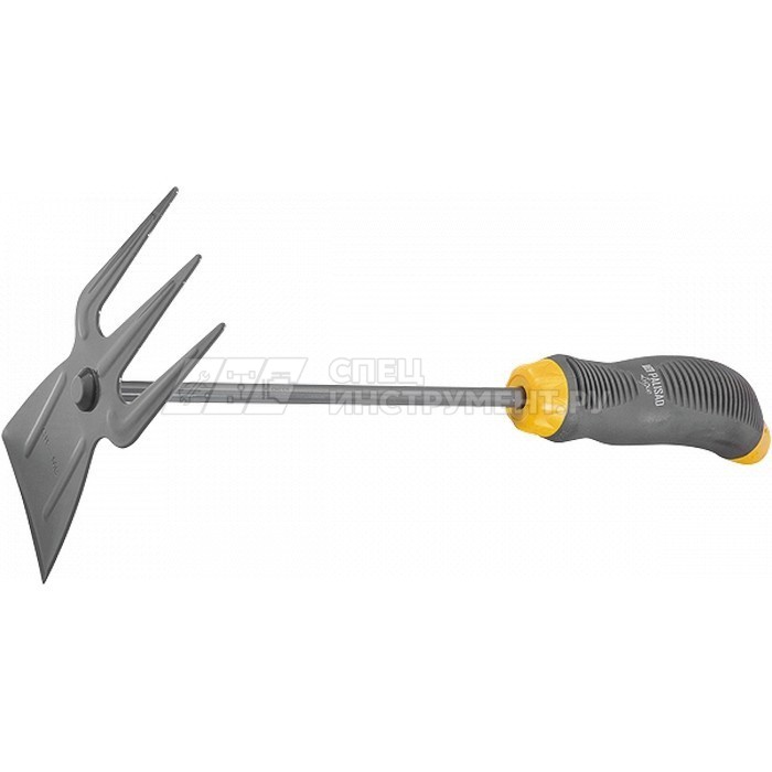 Мотыжка комбинир, профиль "трапеция" и 3-зубая, эргономичная двухкомп, рукоятка