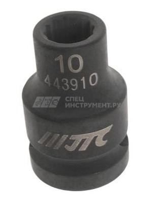 Головка торцевая ударная 12-гранная 1/2" х 10мм, длина 38мм
