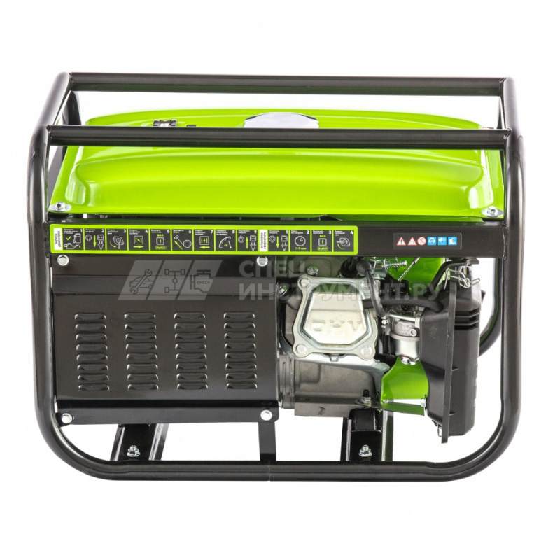 Генератор бензиновый БС-2500, 2,2 кВт, 230В, 4-х такт., 15 л, ручной стартер// Сибртех